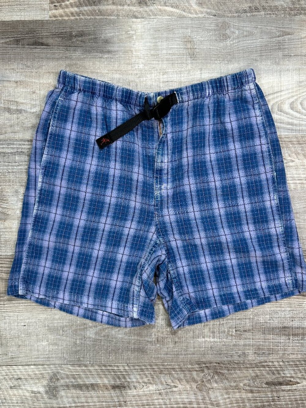 Vintage Gramicci Women Medium Plaid Cotton Climbing Hiking Shorts Plaid USA Made